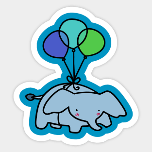 Balloon Elephant Sticker